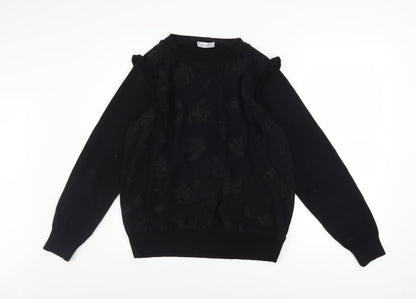 Womens UK Size 14 Marks and Spencer Black Pullover Jumper
