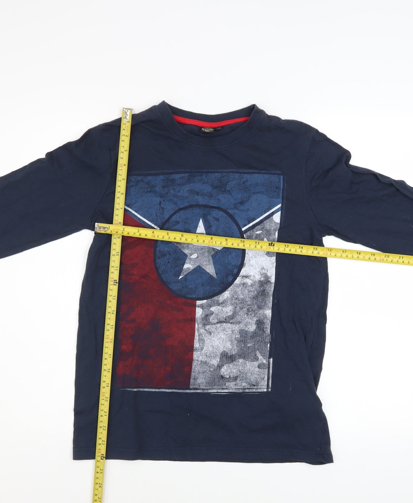 Boys UK Size 14 Years K by K Blue Basic T-Shirt