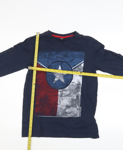 Boys UK Size 14 Years K by K Blue Basic T-Shirt