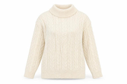 Womens UK Size 14 Nutmeg Ivory Pullover Jumper