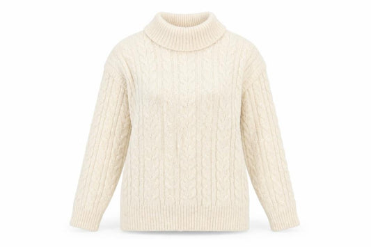 Womens UK Size 14 Nutmeg Ivory Pullover Jumper