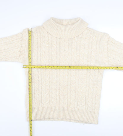 Womens UK Size 14 Nutmeg Ivory Pullover Jumper