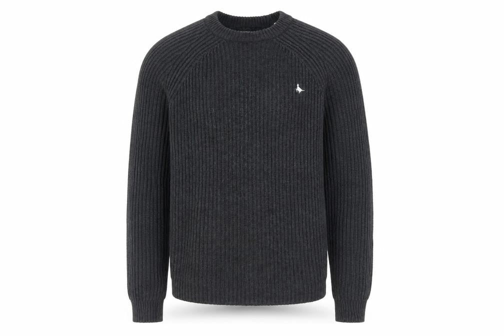 Jack Wills Men’s Grey Chunky Knit Cotton Pullover Jumper M