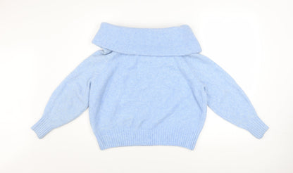 Womens UK Size XS H&M Blue Pullover Jumper