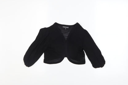 Womens UK Size 10 Warehouse Black Shrug Jumper