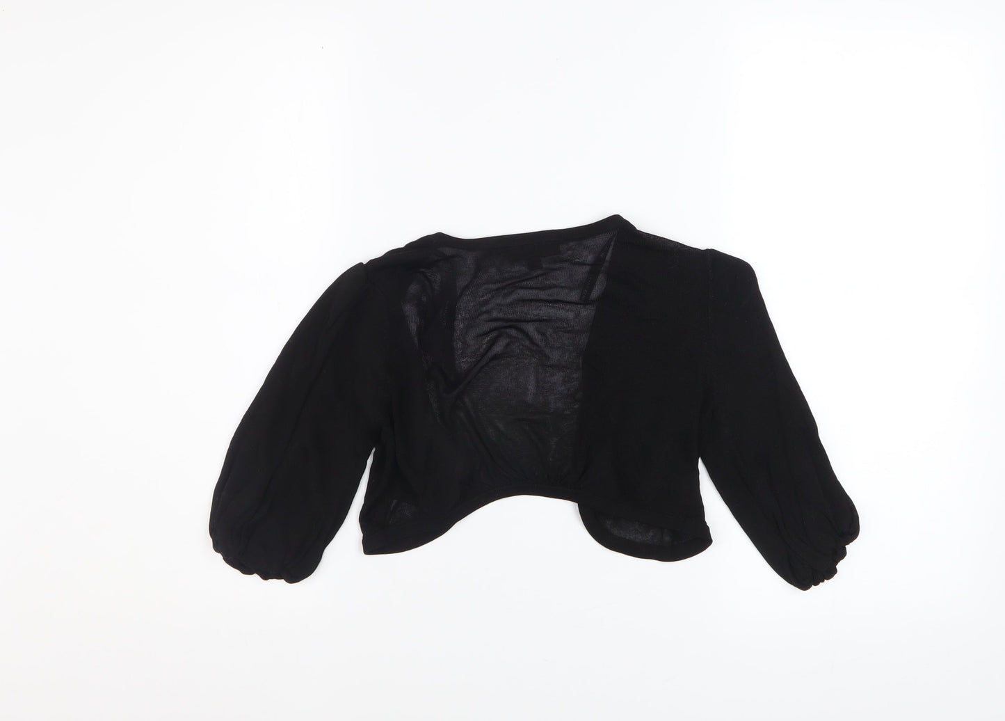 Womens UK Size 10 Warehouse Black Shrug Jumper