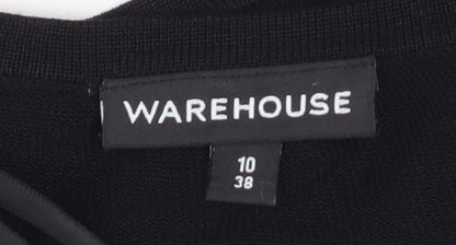 Womens UK Size 10 Warehouse Black Shrug Jumper