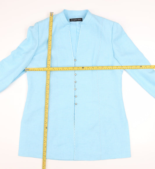 Womens UK Size 14 Jacques Vert Blue Blazer