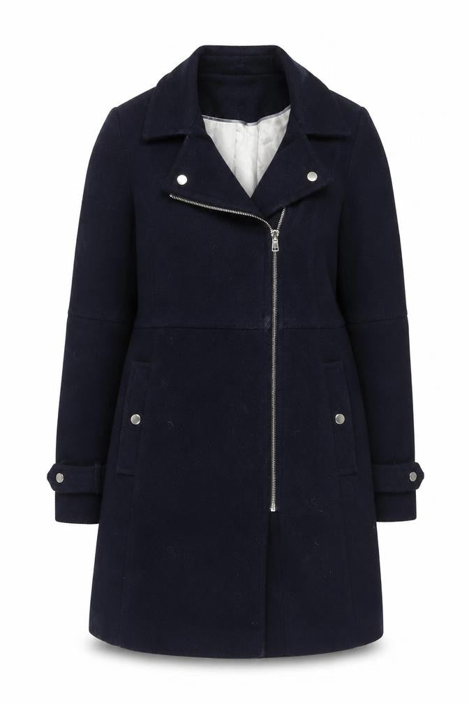 Womens UK Size 12 Wallis Navy Overcoat