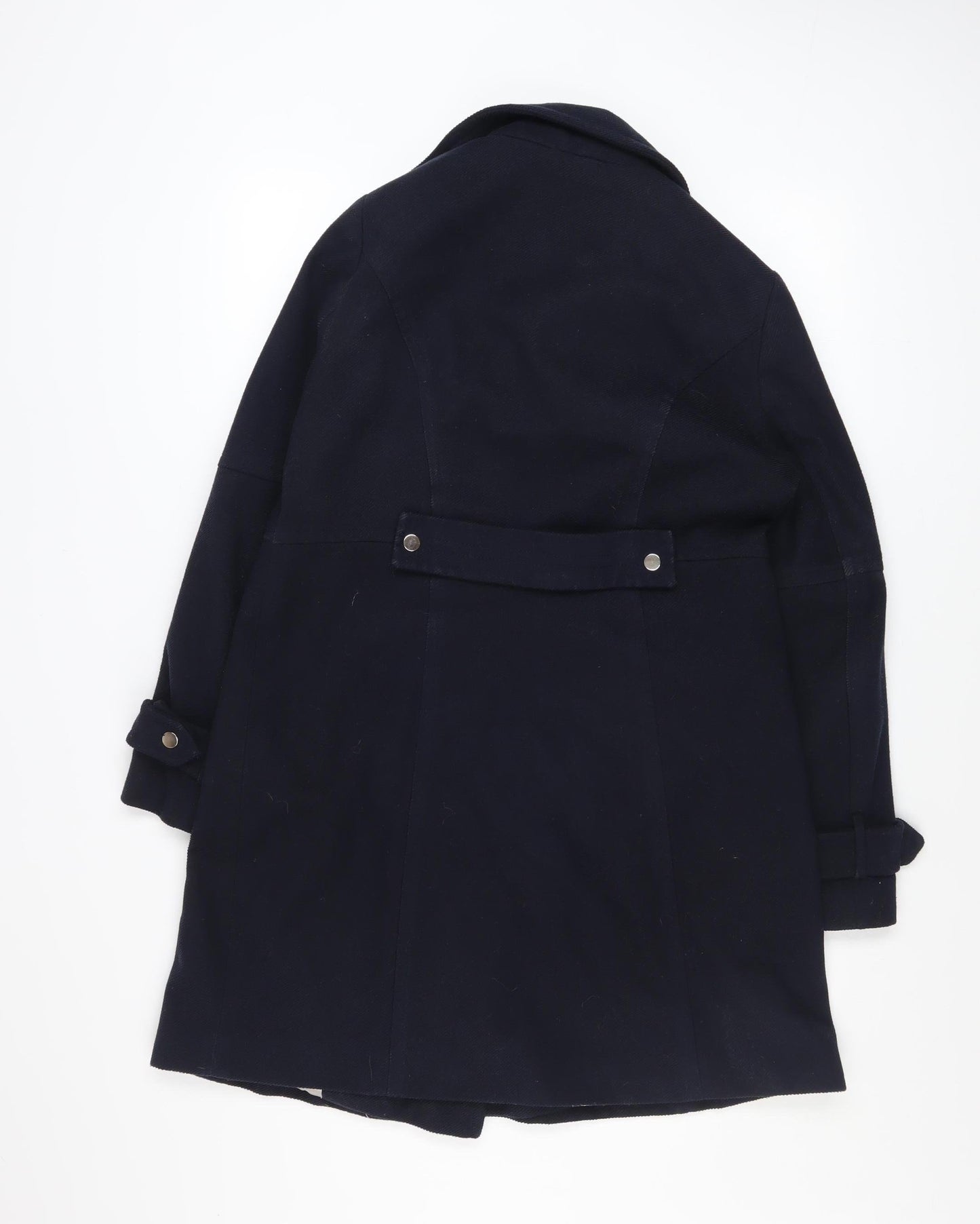 Womens UK Size 12 Wallis Navy Overcoat