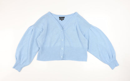 Womens UK Size 24 Wednesday's Girl Blue Cardigan Jumper