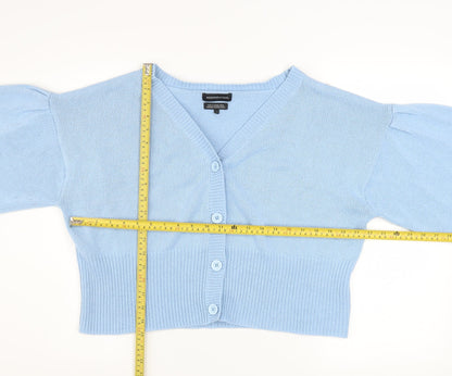 Womens UK Size 24 Wednesday's Girl Blue Cardigan Jumper