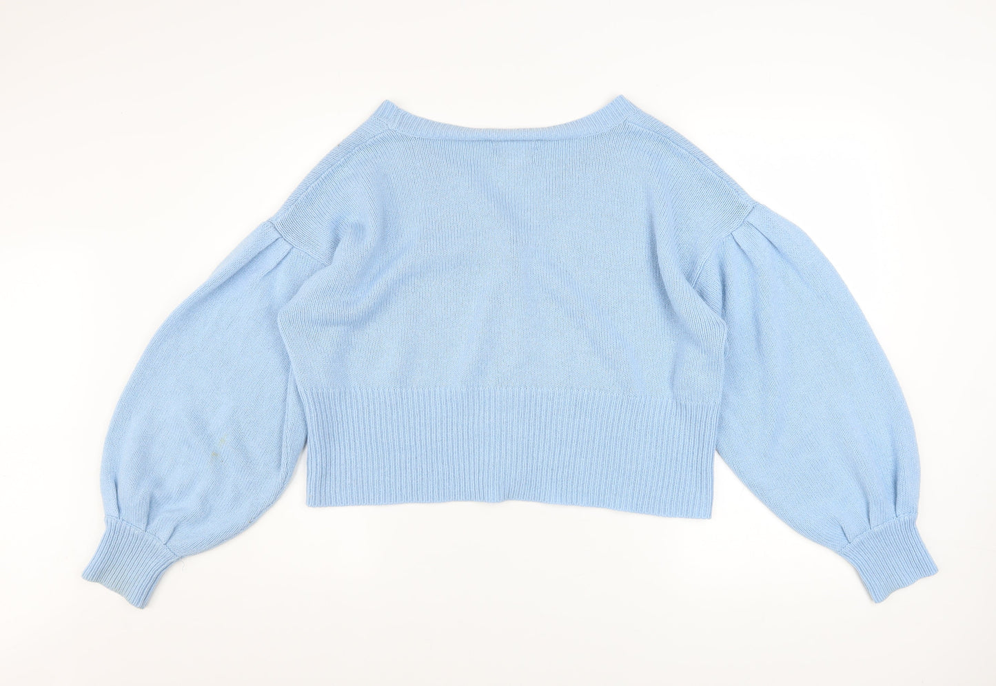 Womens UK Size 24 Wednesday's Girl Blue Cardigan Jumper