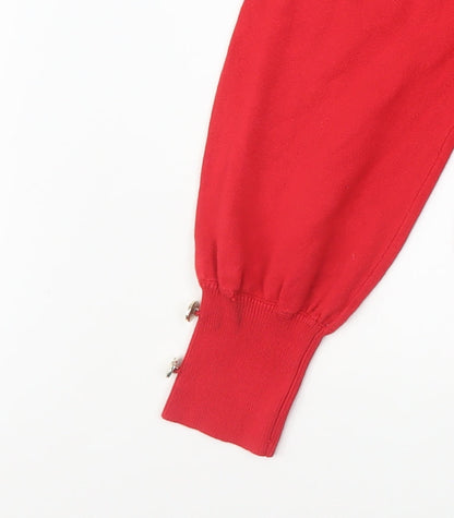 Womens UK Size 16 River Island Red Pullover Jumper