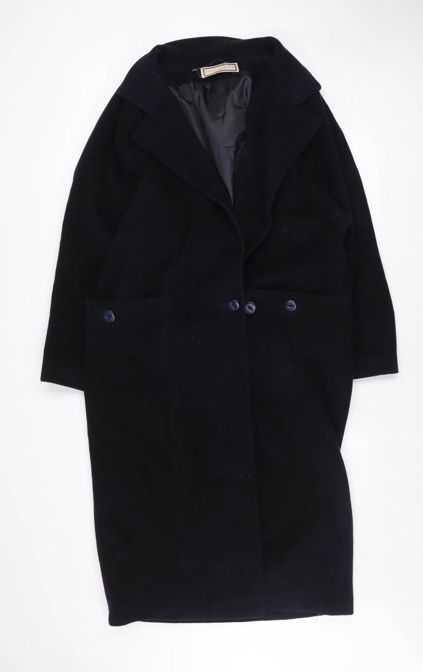 Womens UK Size 14 Mansfield Black Overcoat