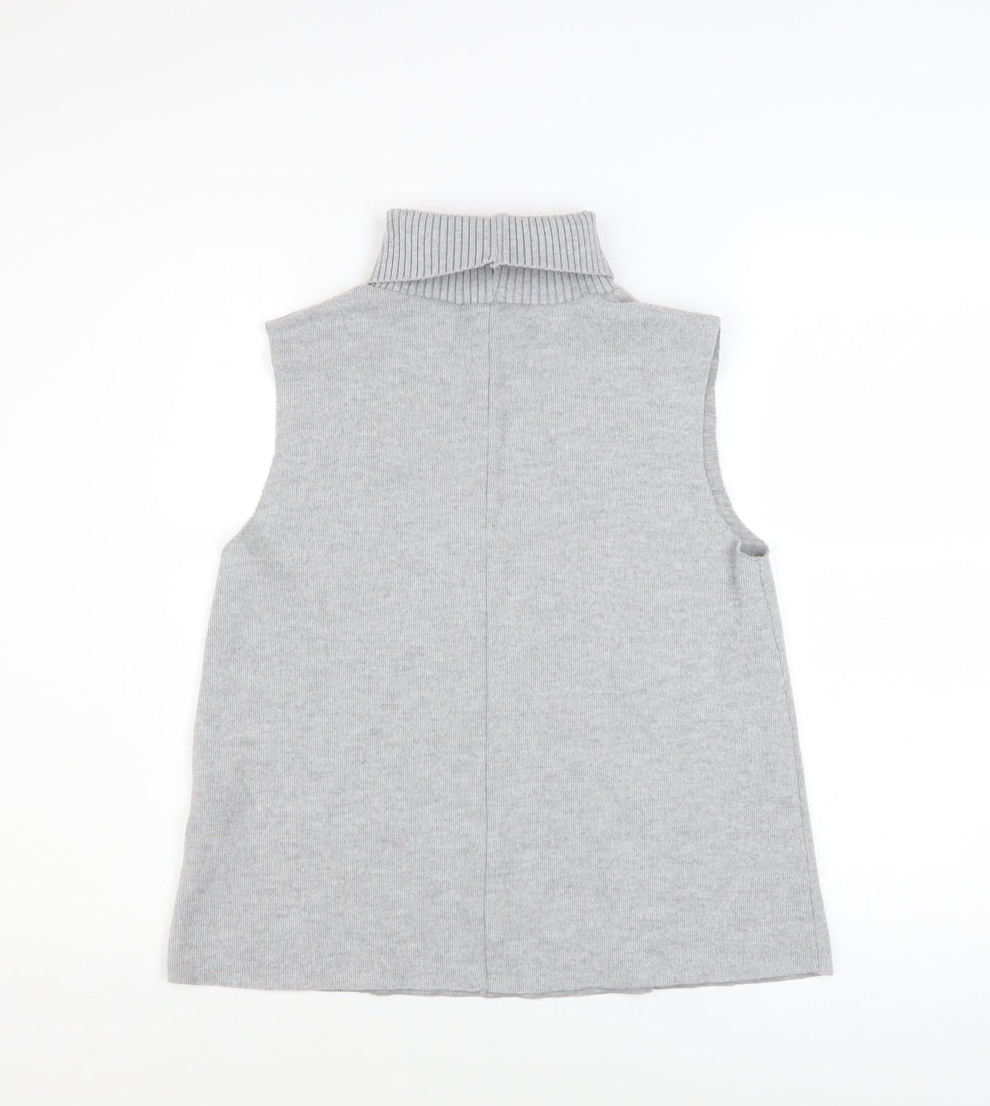 Womens UK Size M Zara Grey Vest Jumper