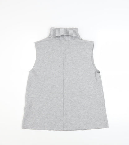 Womens UK Size M Zara Grey Vest Jumper