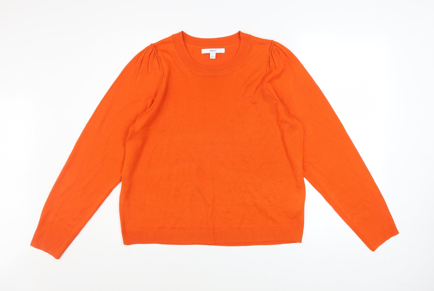 Womens UK Size L NEXT Orange Pullover Jumper