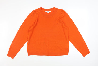 Womens UK Size L NEXT Orange Pullover Jumper