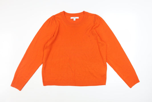 Womens UK Size L NEXT Orange Pullover Jumper
