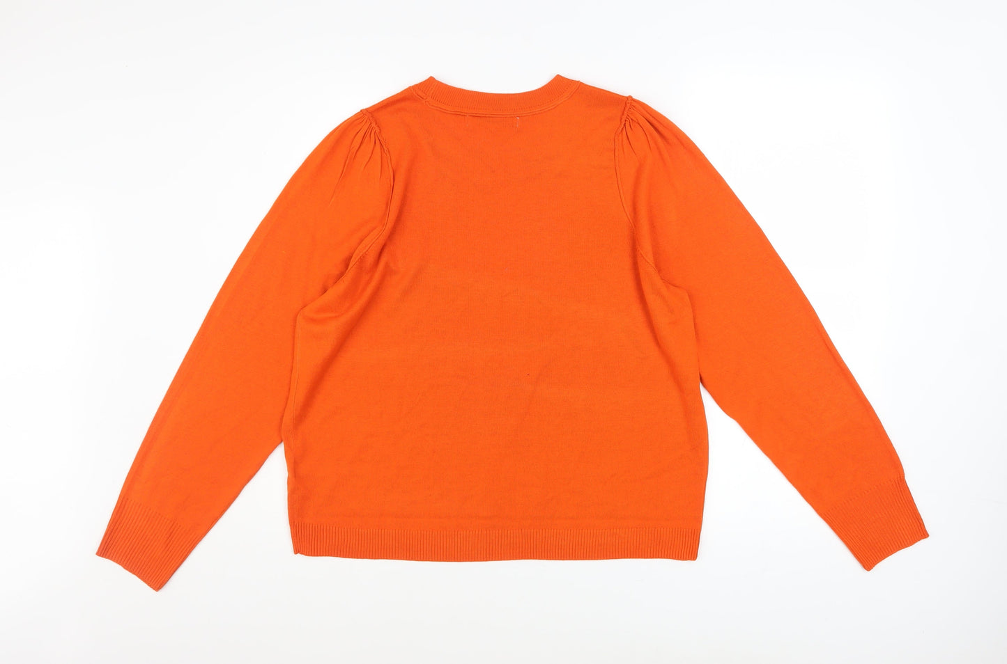 Womens UK Size L NEXT Orange Pullover Jumper