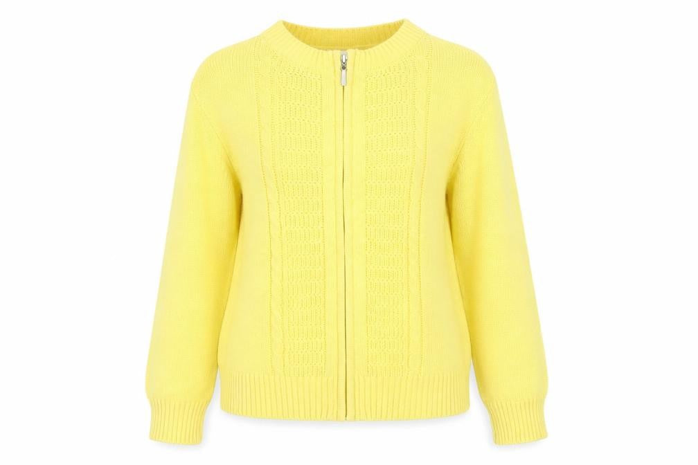 Womens UK Size 10 Damart Yellow  Jacket
