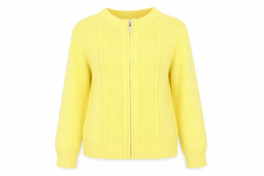 Womens UK Size 10 Damart Yellow  Jacket