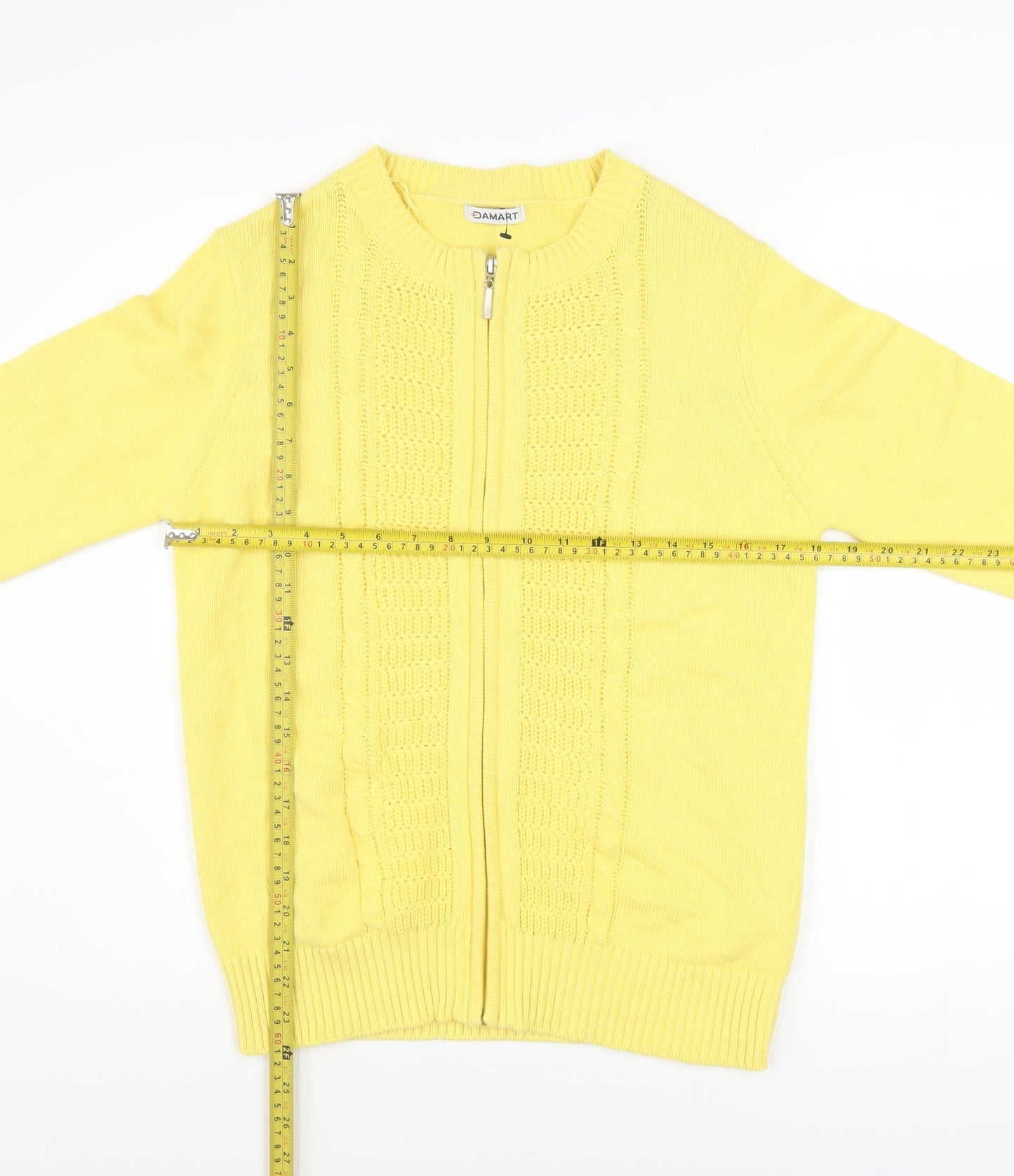 Womens UK Size 10 Damart Yellow  Jacket