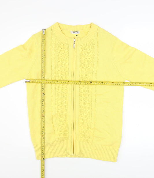 Womens UK Size 10 Damart Yellow  Jacket