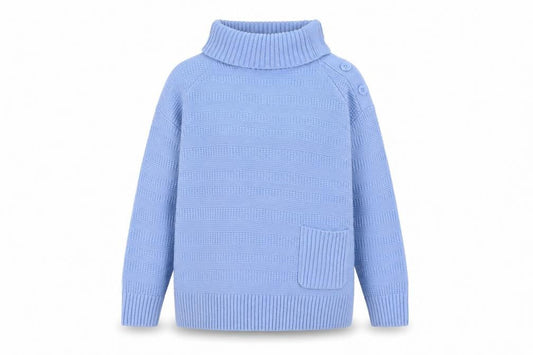 Womens UK Size M ISLE Collection Blue Pullover Jumper