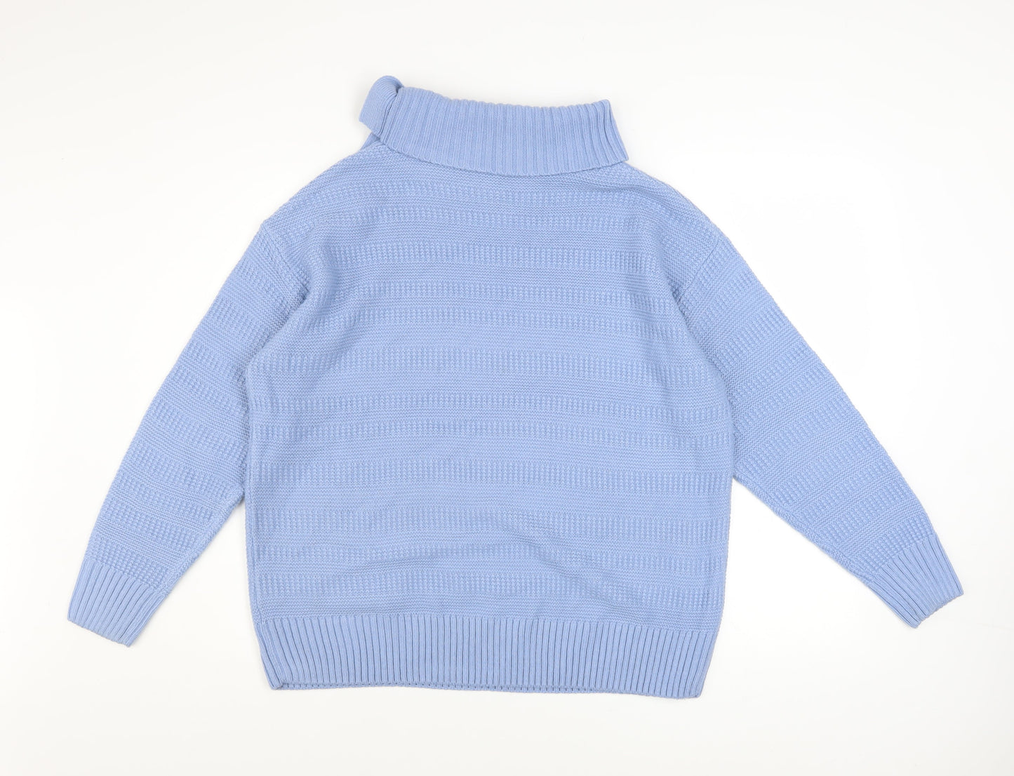 Womens UK Size M ISLE Collection Blue Pullover Jumper