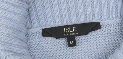 Womens UK Size M ISLE Collection Blue Pullover Jumper