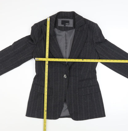 Womens UK Size 12 NEXT Regular Grey Blazer