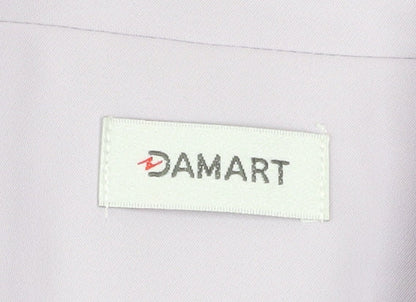 Damart Women's Purple Blazer UK 14 Regular Fit 3/4 Sleeve Jacket