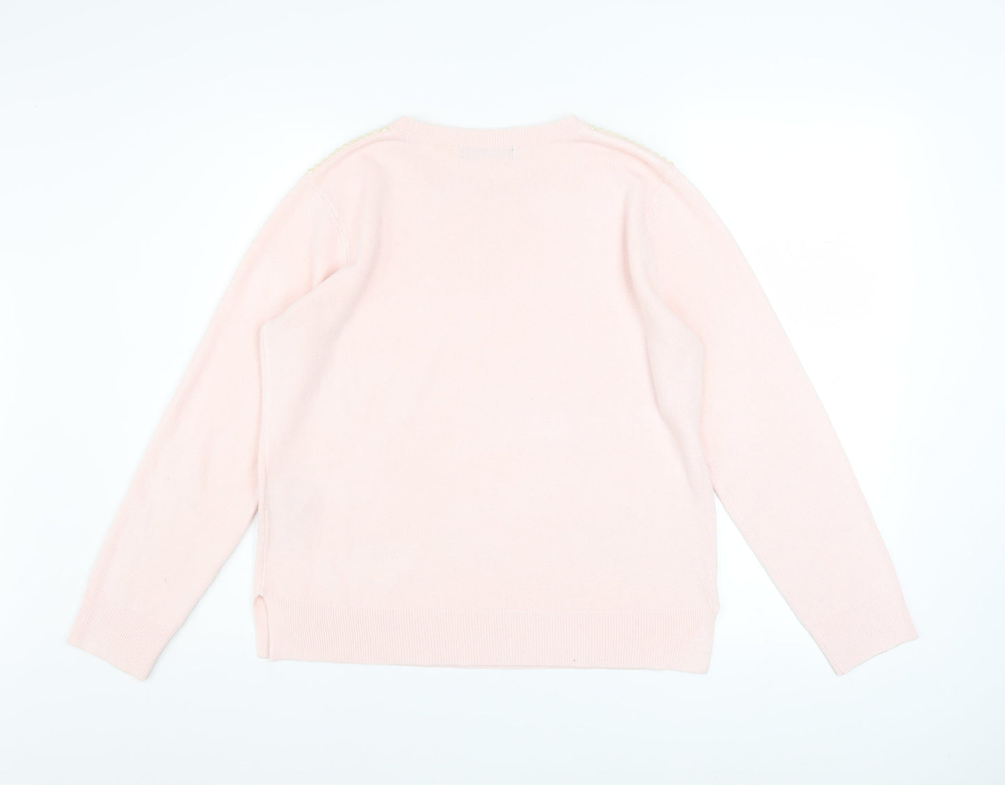Womens UK Size 14 Marks and Spencer Pink Pullover Jumper