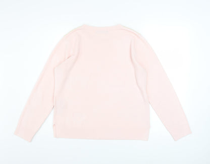 Womens UK Size 14 Marks and Spencer Pink Pullover Jumper