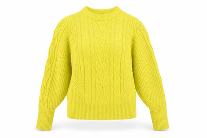 Womens UK Size 14 Marks and Spencer Yellow Pullover Jumper