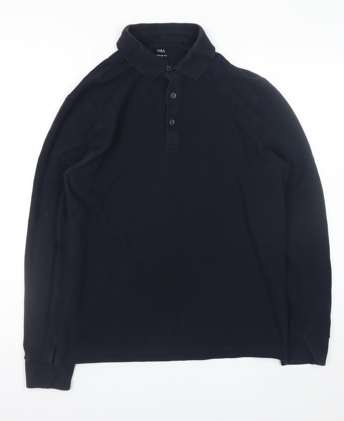 Mens UK Size M Marks and Spencer 100% Cotton Polo Shirt