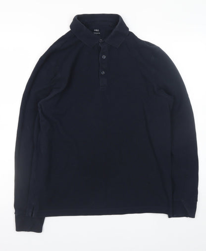 Mens UK Size M Marks and Spencer 100% Cotton Polo Shirt
