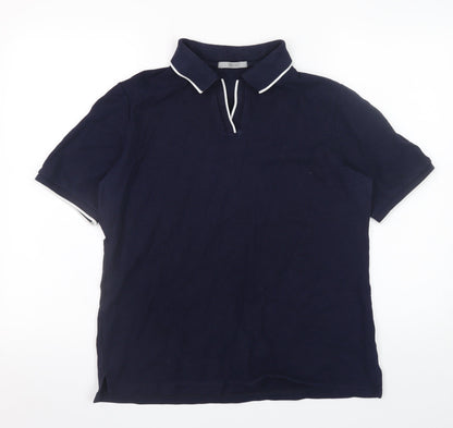 Mens UK Size 14 Marks and Spencer 100% Cotton Polo Shirt