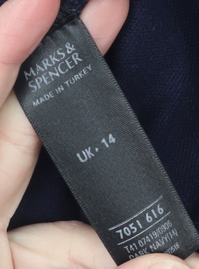 Mens UK Size 14 Marks and Spencer 100% Cotton Polo Shirt
