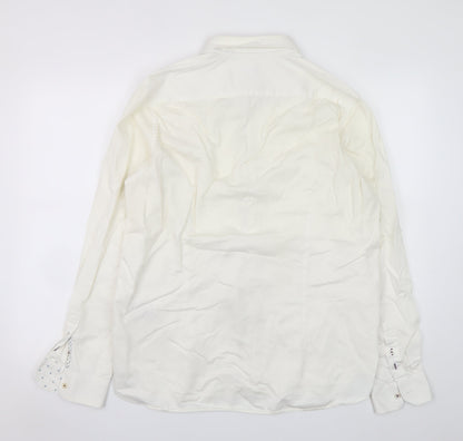 Mens UK Collar Size XL Ted Baker Smart White  Dress Shirt