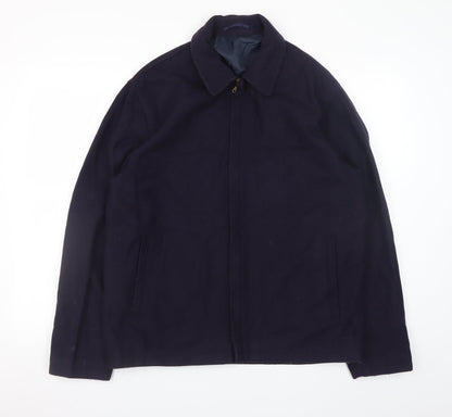 Mens UK Size L David Moss Blue Basic Jacket