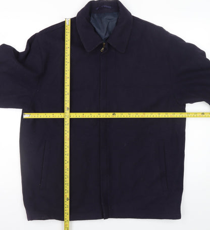 Mens UK Size L David Moss Blue Basic Jacket