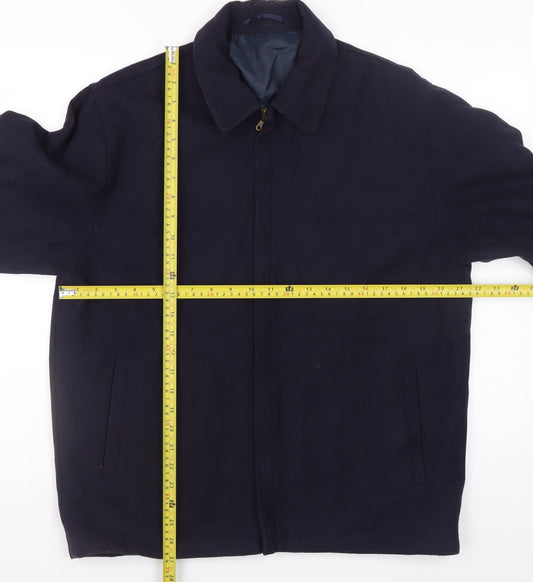 Mens UK Size L David Moss Blue Basic Jacket