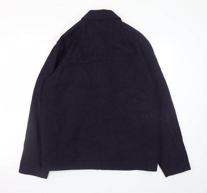 Mens UK Size L David Moss Blue Basic Jacket