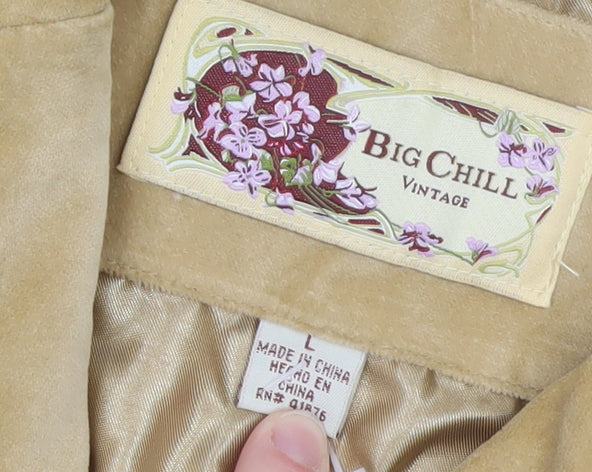 Big Chill Women’s Beige Cotton Vintage Blazer Jacket L