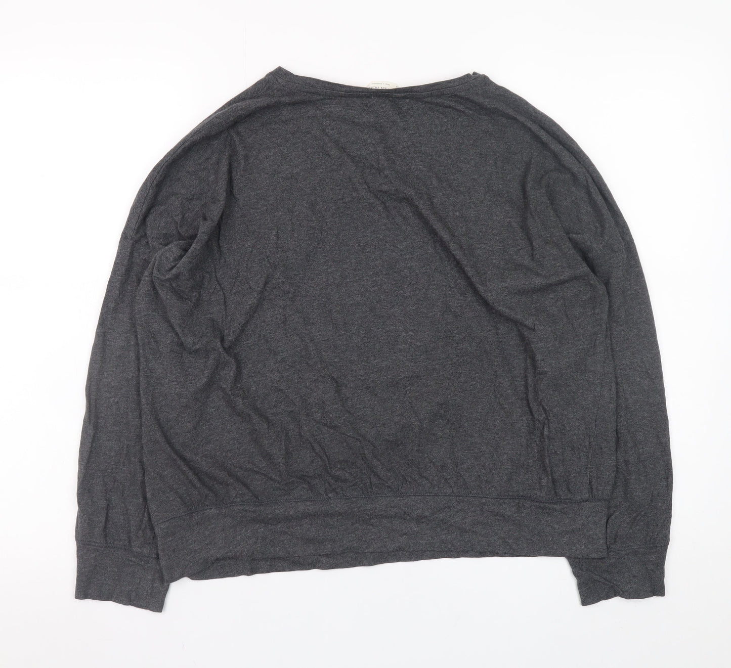 Womens UK Size M Marks and Spencer Grey Basic T-Shirt