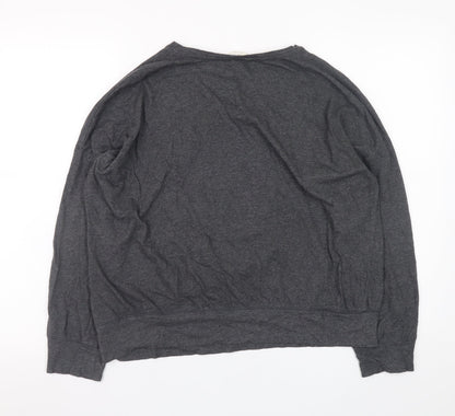 Womens UK Size M Marks and Spencer Grey Basic T-Shirt