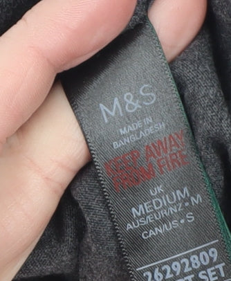 Womens UK Size M Marks and Spencer Grey Basic T-Shirt